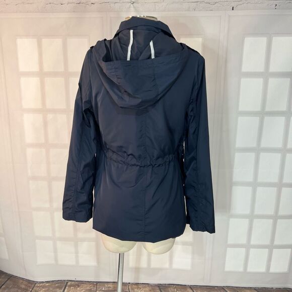 French Connection Navy Hooded Lightweight Water Resistant Fall Jacket Size XS - Picture 6 of 12